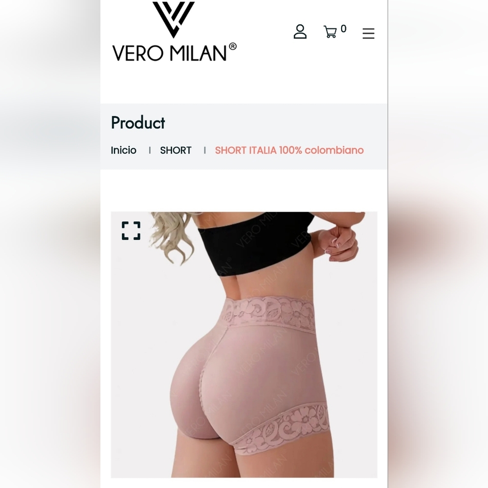 Vero Milan short Colombiano.